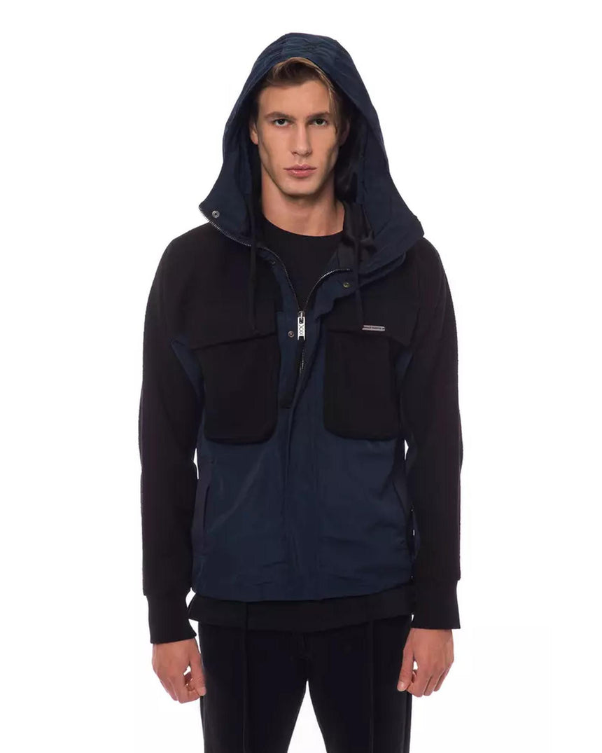 Hooded Jacket with Front Pockets S Men