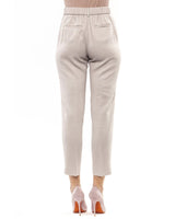 Regular Waist Trousers with Elastic Band 42 IT Women