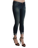 ACHT Push Up Jeans - Low Waist Skinny Cropped Denim W26 US Women