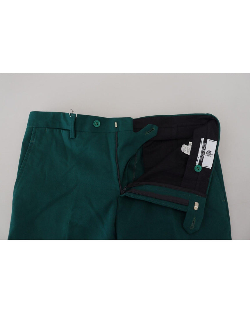 Brand New BENCIVENGA Green Cotton Pants 52 IT Men