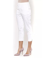 Classic Stretch Trousers with Front and Back Pockets 42 IT Women