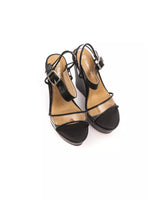 Wedge Sandal with Ankle Strap and Transparent Band 36 EU Women