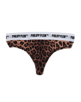 Leopard Print Thong Set by Philipp Plein (2-Pack) XL Women