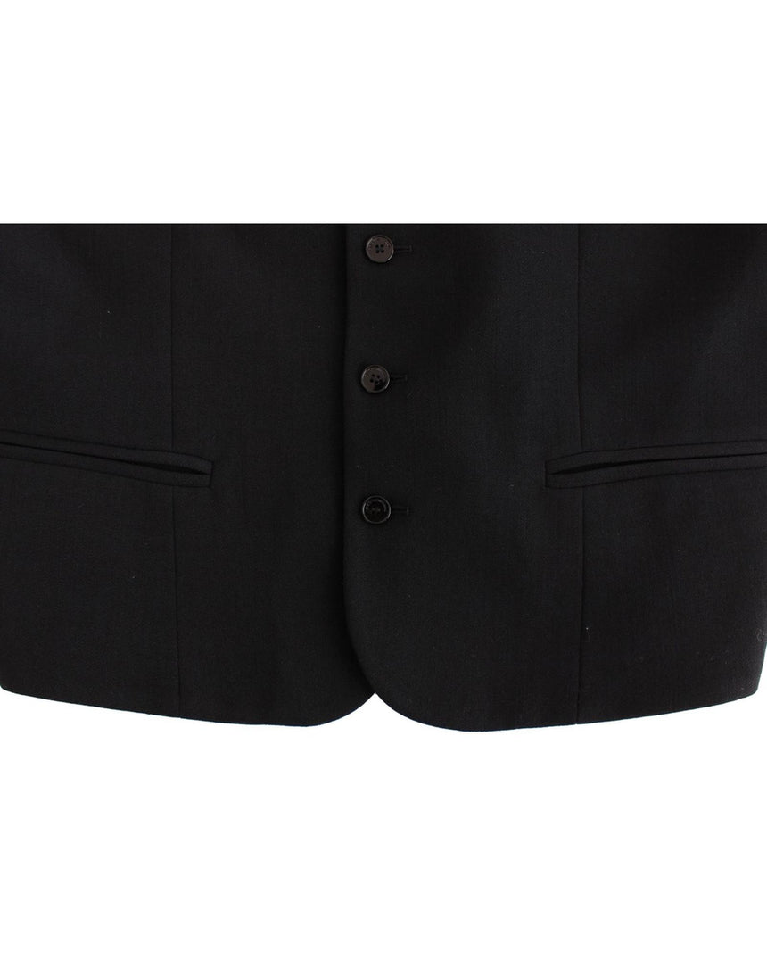 Casual Vest in Black Wool Blend by Costume National CNC 48 IT Men