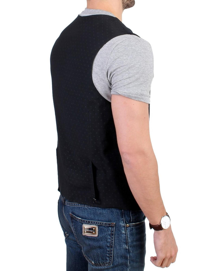 Casual Vest in Black Wool Blend by Costume National CNC 48 IT Men