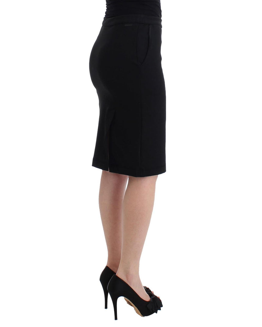 Authentic GF Ferre Pencil Skirt with Logo Details 38 IT Women