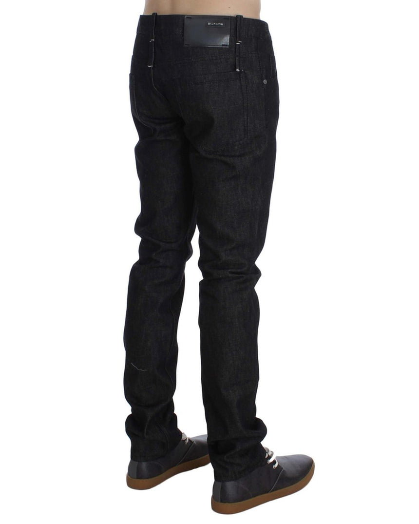 ACHT Mens Jeans - Slim Skinny Fit Logo Details W34 US Men