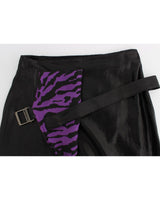 EXTE Tiger Print Wool Blend Skirt 42 IT Women