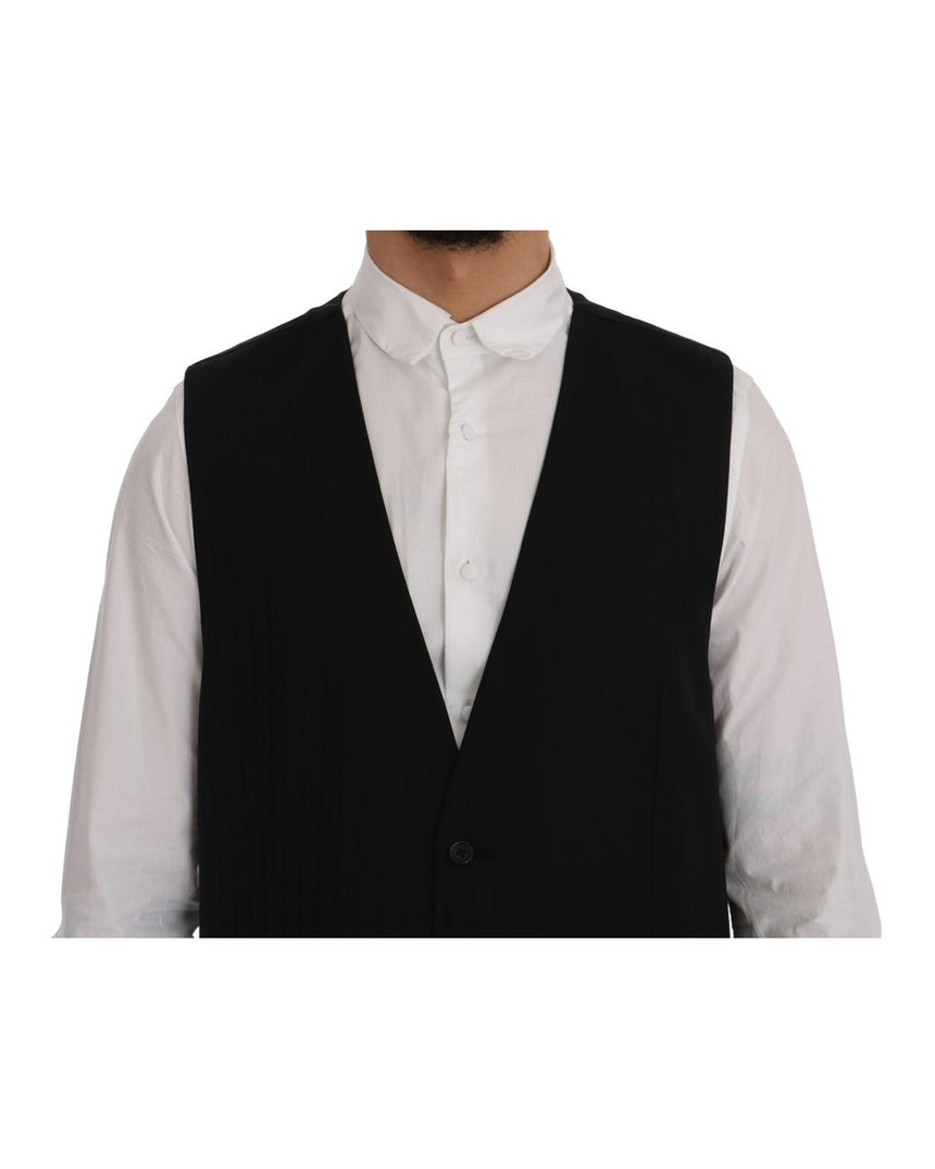 Dolce & Gabbana Single Breasted Striped Waistcoat Vest 54 IT Men