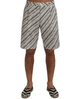 Striped Casual Shorts by Dolce & Gabbana 46 IT Men