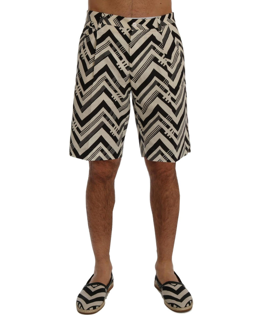 Dolce & Gabbana Casual Striped Shorts 46 IT Men