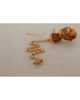 Dolce & Gabbana Gold Tone Brass Brooch Pin One Size Women