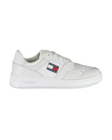 Tommy Hilfiger Women's White Polyester Sneaker - 39 EU