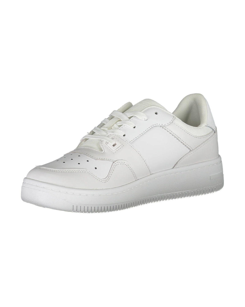 Tommy Hilfiger Women's White Polyester Sneaker - 41 EU