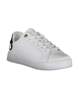 Tommy Hilfiger Women's White Polyester Sneaker - 39 EU