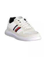 Tommy Hilfiger Men's White Polyester Sneaker - 41 EU