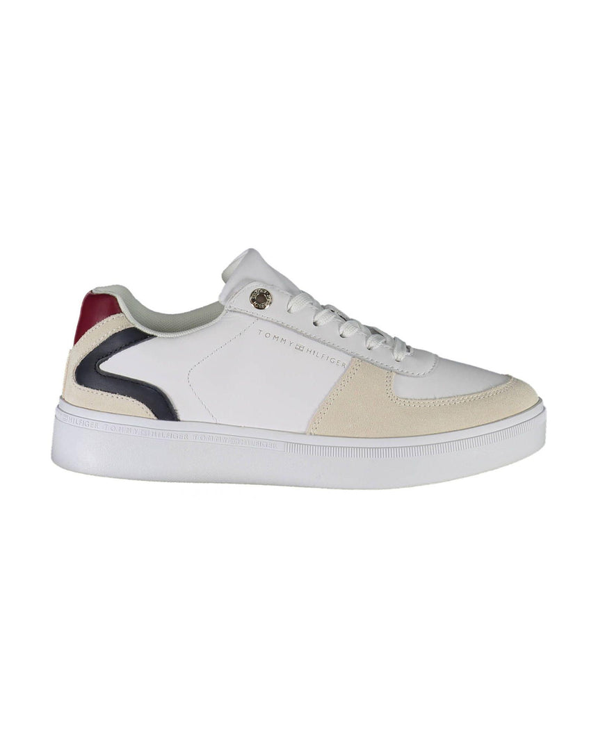 Tommy Hilfiger Women's White Polyester Sneaker - 38 EU