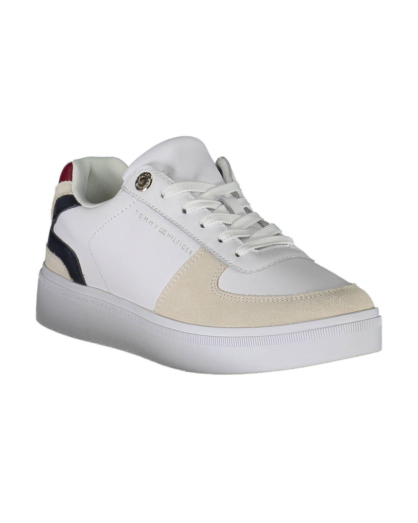 Tommy Hilfiger Women's White Polyester Sneaker - 38 EU