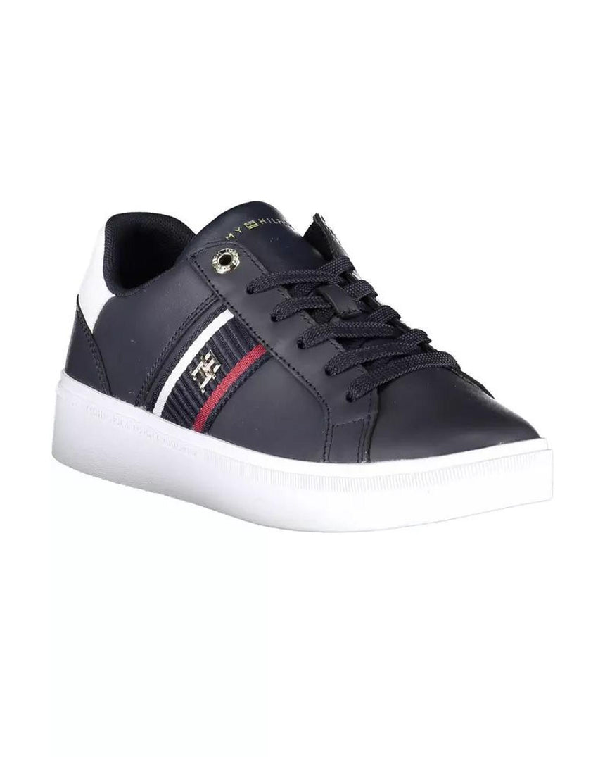 Tommy Hilfiger Women's Blue Polyester Sneaker - 38 EU