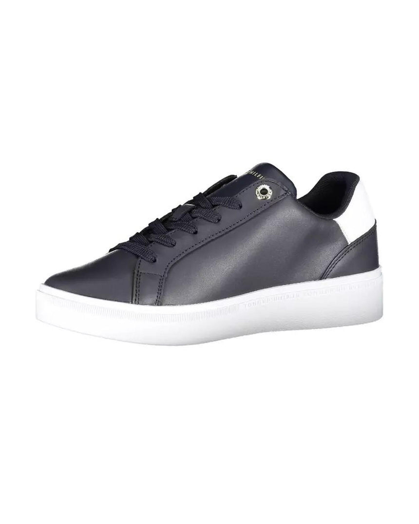 Tommy Hilfiger Women's Blue Polyester Sneaker - 38 EU