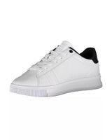 Tommy Hilfiger Men's White Polyester Sneaker - 44 EU