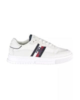 Tommy Hilfiger Men's White Polyester Sneaker - 44 EU