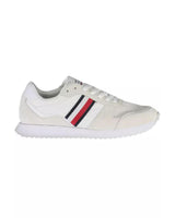 Tommy Hilfiger Men's White Polyester Sneaker - 40 EU