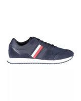 Tommy Hilfiger Men's Blue Polyester Sneaker - 40 EU