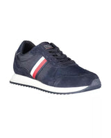 Tommy Hilfiger Men's Blue Polyester Sneaker - 40 EU