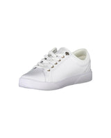 Tommy Hilfiger Women's White Polyester Sneaker - 38 EU