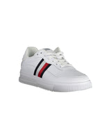 Tommy Hilfiger Men's White Polyester Sneaker - 40 EU