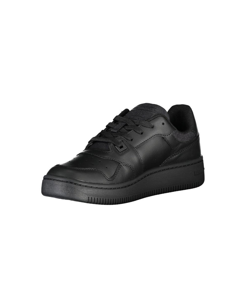 Tommy Hilfiger Women's Black Polyester Sneaker - 38 EU