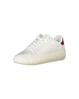 Tommy Hilfiger Women's White Polyester Sneaker - 37 EU