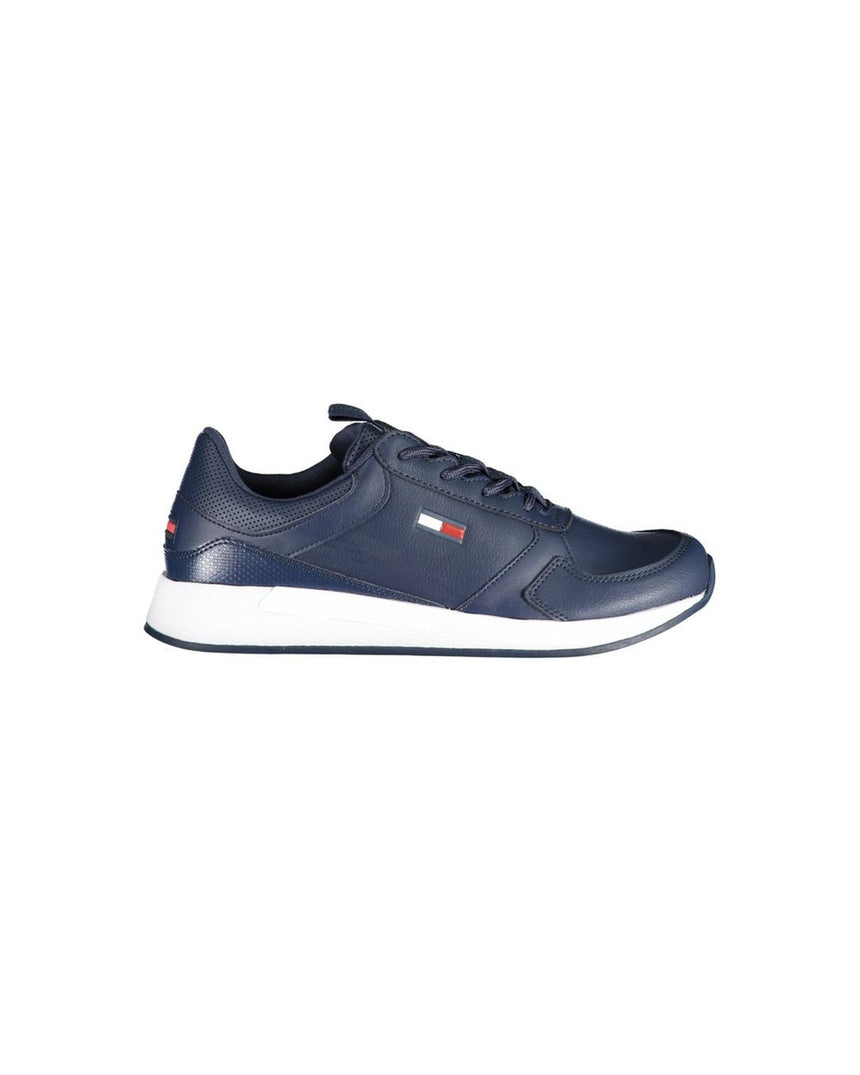 Tommy Hilfiger Men's Blue Polyester Sneaker - 40 EU