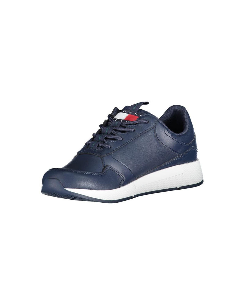 Tommy Hilfiger Men's Blue Polyester Sneaker - 40 EU