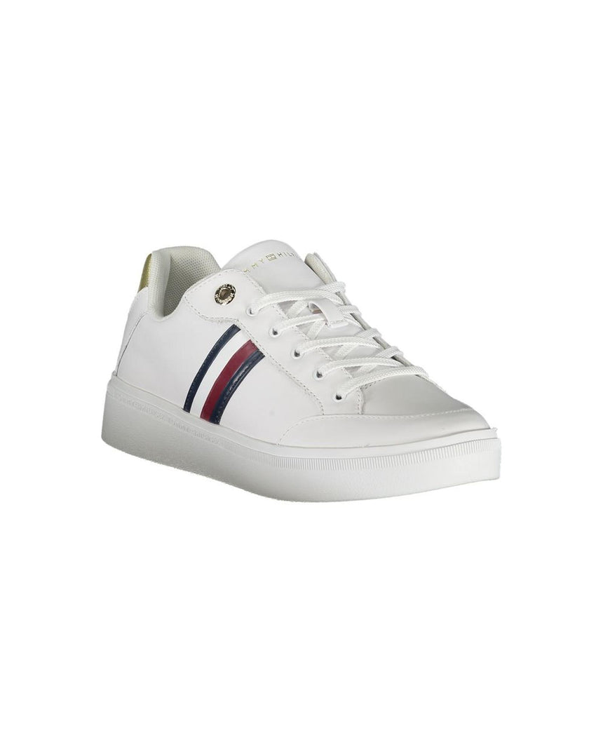 Tommy Hilfiger Women's White Polyester Sneaker - 37 EU