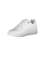 Tommy Hilfiger Women's White Polyester Sneaker - 40 EU