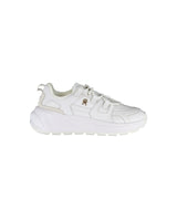 Tommy Hilfiger Women's White Polyester Sneaker - 37 EU