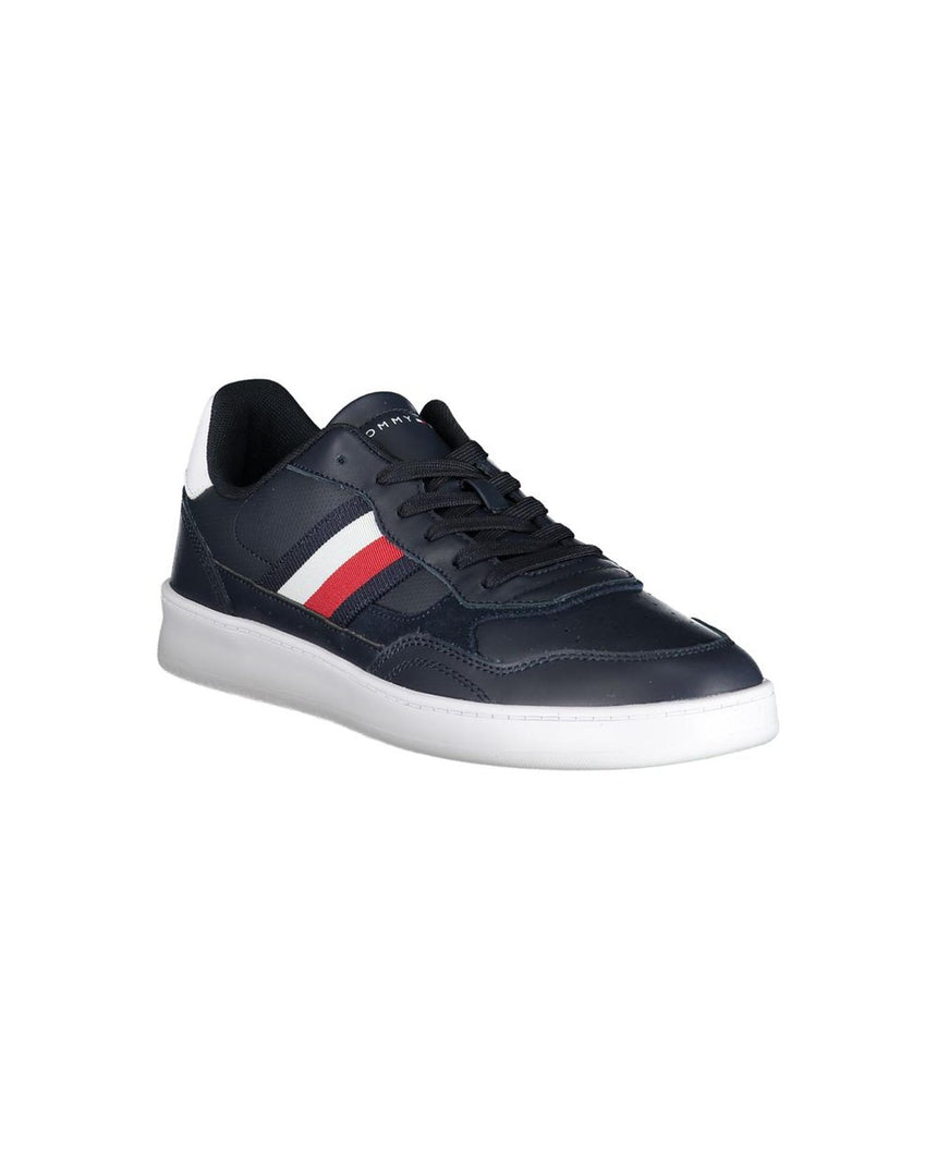 Tommy Hilfiger Men's Blue Polyester Sneaker - 40 EU