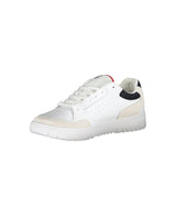 Tommy Hilfiger Men's White Polyester Sneaker - 41 EU