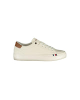 Tommy Hilfiger Men's White Polyester Sneaker - 42 EU