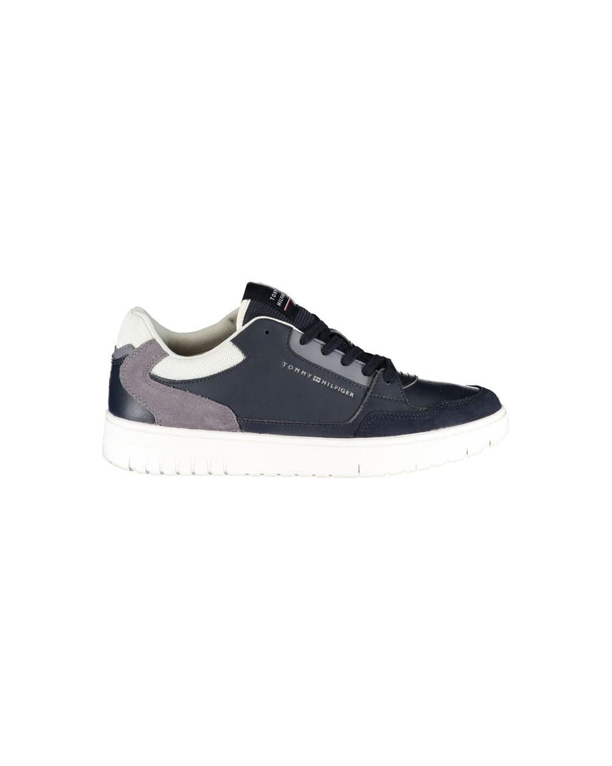 Tommy Hilfiger Men's Blue Polyester Sneaker - 40 EU