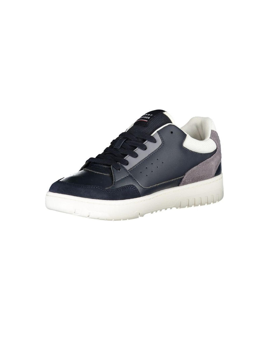 Tommy Hilfiger Men's Blue Polyester Sneaker - 40 EU