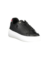 Tommy Hilfiger Women's Black Polyester Sneaker - 36 EU