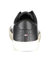 Tommy Hilfiger Men's Black Polyester Sneaker - 44 EU