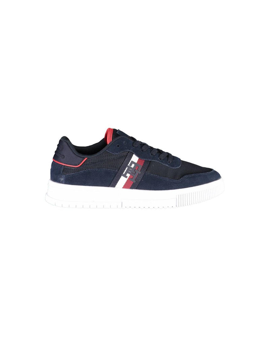 Tommy Hilfiger Men's Blue Polyester Sneaker - 42 EU