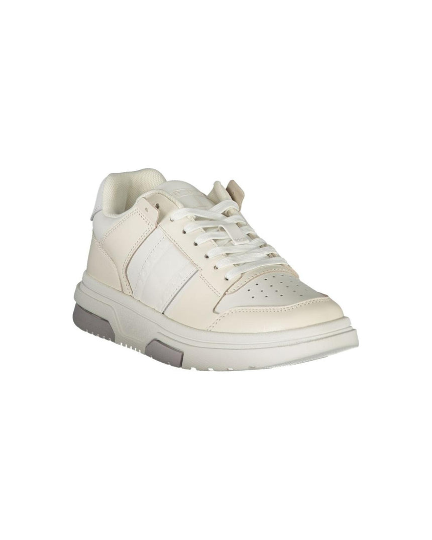 Tommy Hilfiger Women's White Polyester Sneaker - 39 EU