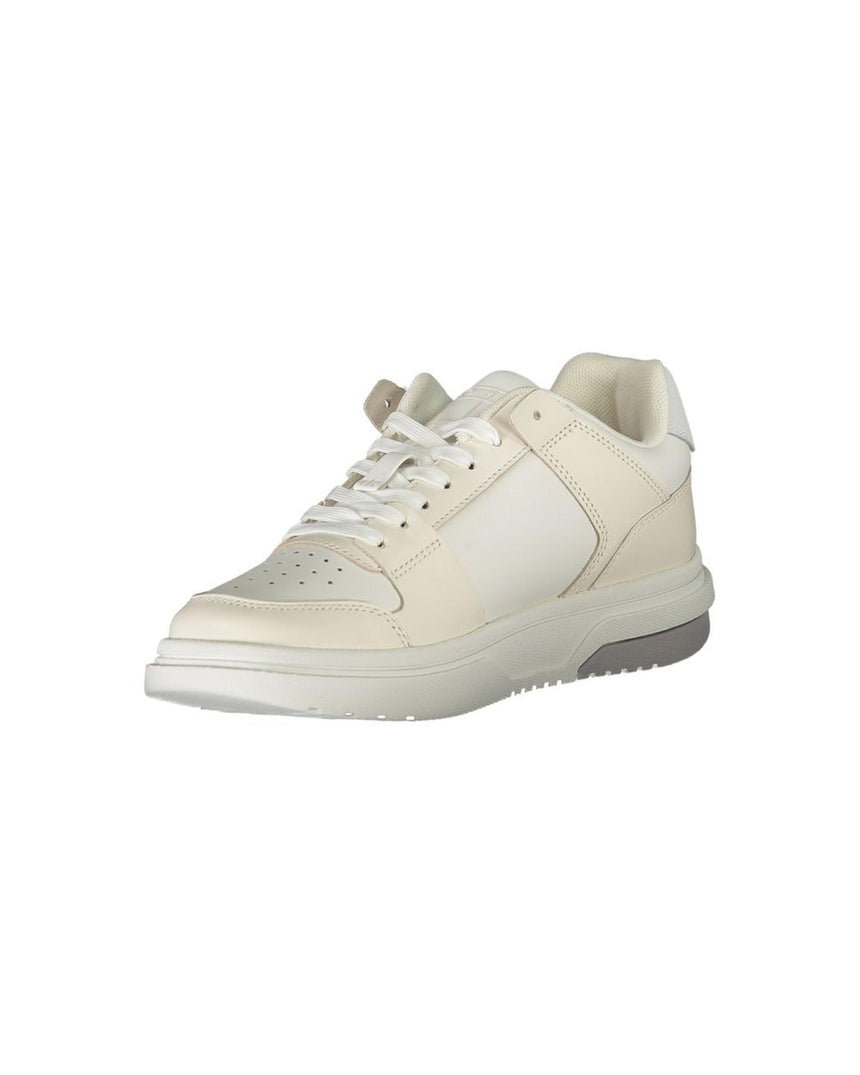 Tommy Hilfiger Women's White Polyester Sneaker - 39 EU