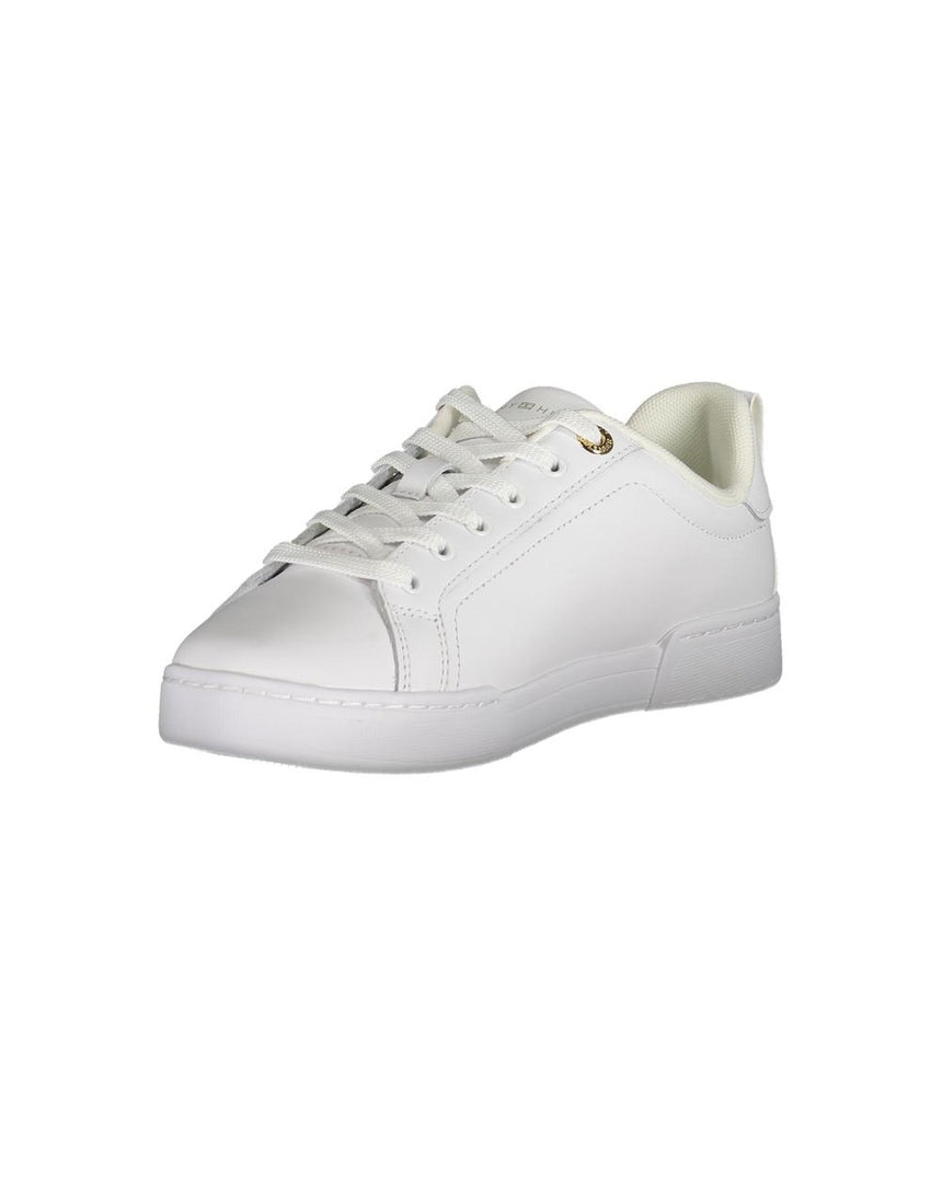 Tommy Hilfiger Women's White Polyester Sneaker - 36 EU