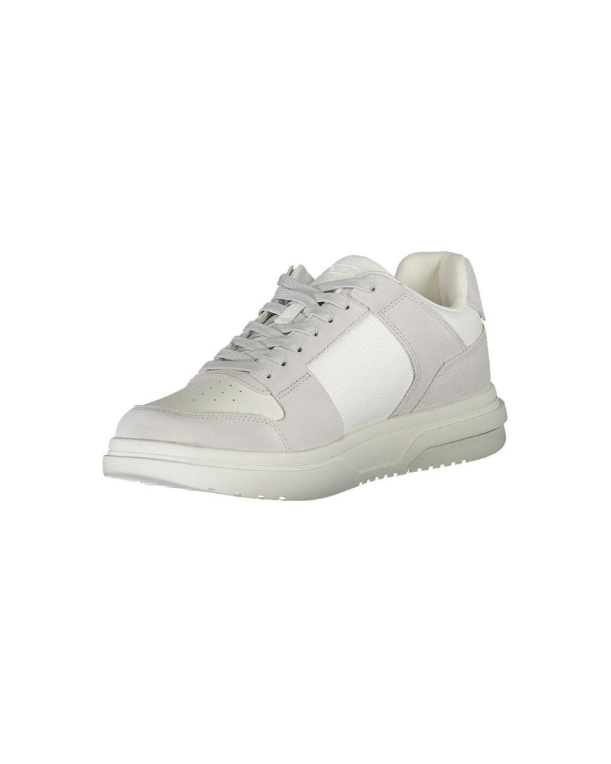 Tommy Hilfiger Men's White Polyester Sneaker - 41 EU